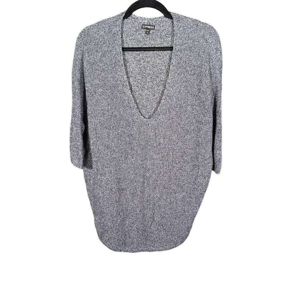 Express  Knitted Dolman Sleeve V-Neck Sweater Women's Small